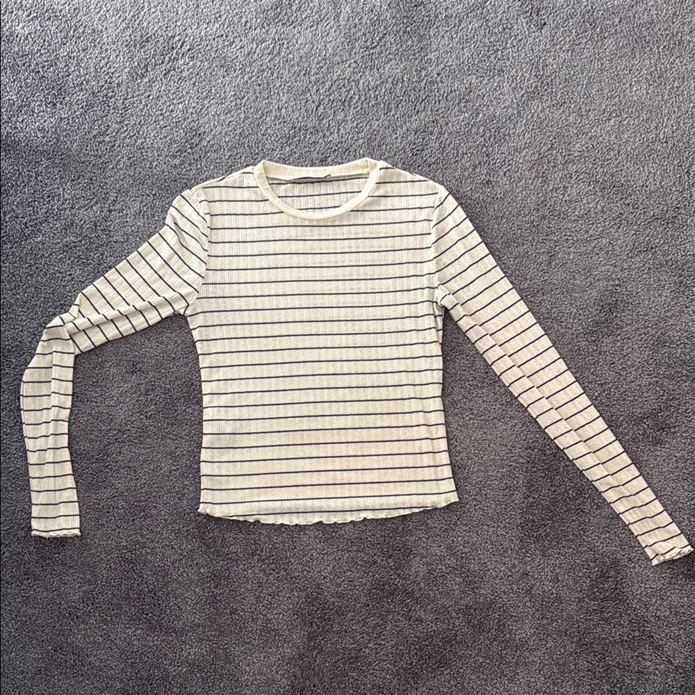 Mango Striped long sleeve t-shirt